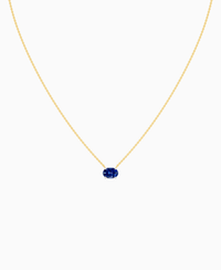Royal Blue Lab Sapphire / Oval (EW) / 1ct