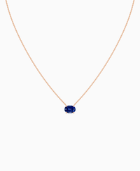 Royal Blue Lab Sapphire / Oval (EW) / 1.5ct