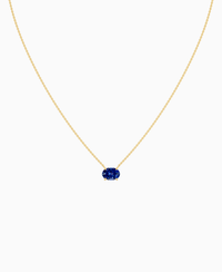 Royal Blue Lab Sapphire / Oval (EW) / 1.5ct