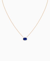 Royal Blue Lab Sapphire / Oval (EW) / 1.5ct