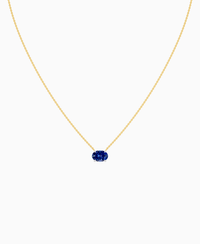 Royal Blue Lab Sapphire / Oval (EW) / 1.5ct
