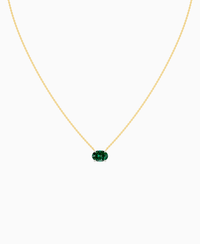Zambian Lab Emerald / Oval (EW) / 1.5ct