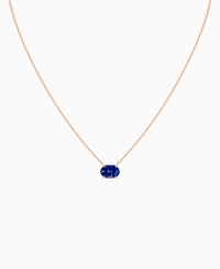 Royal Blue Lab Sapphire / Oval (EW) / 2ct