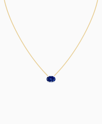 Royal Blue Lab Sapphire / Oval (EW) / 2ct