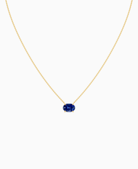 Royal Blue Lab Sapphire / Oval (EW) / 2ct