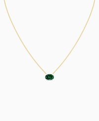 Zambian Lab Emerald / Oval (EW) / 2ct