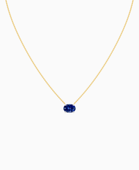 Royal Blue Lab Sapphire / Oval (EW) / 2ct