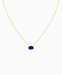 Royal Blue Lab Sapphire / Oval (EW) / 2ct