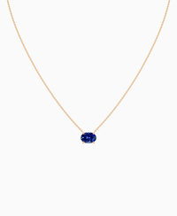 Royal Blue Lab Sapphire / Oval (EW) / 2ct