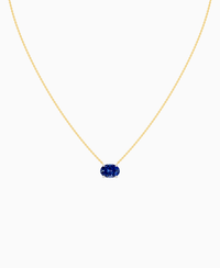 Royal Blue Lab Sapphire / Oval (EW) / 2ct
