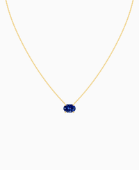 Royal Blue Lab Sapphire / Oval (EW) / 2ct