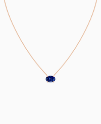 Royal Blue Lab Sapphire / Oval (EW) / 2.5ct