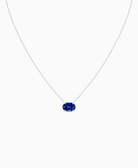 Royal Blue Lab Sapphire / Oval (EW) / 2.5ct