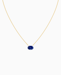 Royal Blue Lab Sapphire / Oval (EW) / 2.5ct