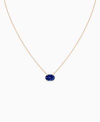Royal Blue Lab Sapphire / Oval (EW) / 2.5ct