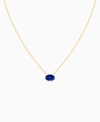 Royal Blue Lab Sapphire / Oval (EW) / 2.5ct