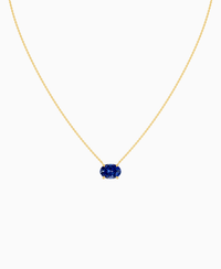 Royal Blue Lab Sapphire / Oval (EW) / 2.5ct