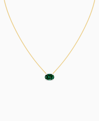 Zambian Lab Emerald / Oval (EW) / 2.5ct