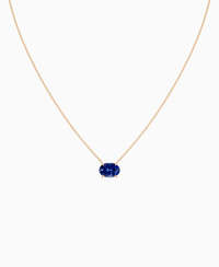 Royal Blue Lab Sapphire / Oval (EW) / 2.5ct