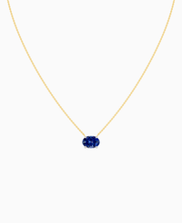Royal Blue Lab Sapphire / Oval (EW) / 2.5ct
