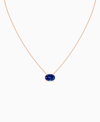 Royal Blue Lab Sapphire / Oval (EW) / 3ct