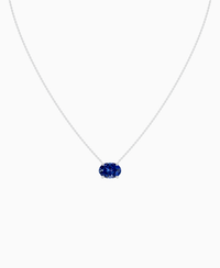 Royal Blue Lab Sapphire / Oval (EW) / 3ct