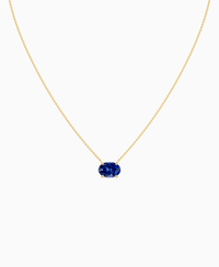 Royal Blue Lab Sapphire / Oval (EW) / 3ct