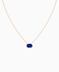 Royal Blue Lab Sapphire / Oval (EW) / 3ct