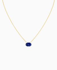 Royal Blue Lab Sapphire / Oval (EW) / 3ct