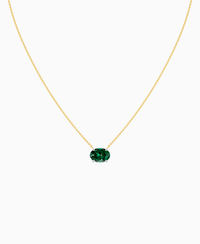 Zambian Lab Emerald / Oval (EW) / 3ct