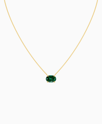 Zambian Lab Emerald / Oval (EW) / 3ct