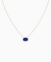 Royal Blue Lab Sapphire / Oval (EW) / 3ct