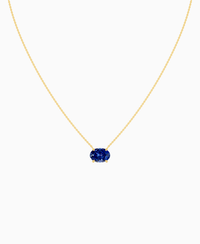 Royal Blue Lab Sapphire / Oval (EW) / 3ct