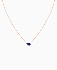 Royal Blue Lab Sapphire / Pear (EW) / 1ct