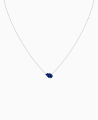 Royal Blue Lab Sapphire / Pear (EW) / 1ct