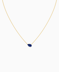 Royal Blue Lab Sapphire / Pear (EW) / 1ct
