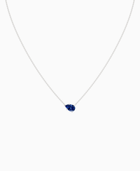 Royal Blue Lab Sapphire / Pear (EW) / 1ct