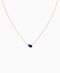 Royal Blue Lab Sapphire / Pear (EW) / 1ct