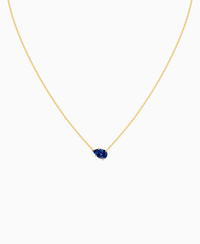 Royal Blue Lab Sapphire / Pear (EW) / 1ct