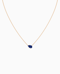 Royal Blue Lab Sapphire / Pear (EW) / 1ct