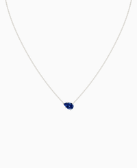Royal Blue Lab Sapphire / Pear (EW) / 1ct