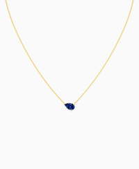 Royal Blue Lab Sapphire / Pear (EW) / 1ct