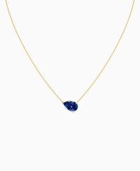 Royal Blue Lab Sapphire / Pear (EW) / 3ct