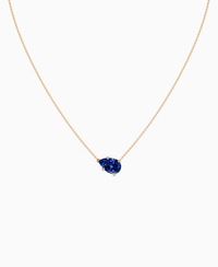 Royal Blue Lab Sapphire / Pear (EW) / 3ct