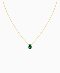 Zambian Lab Emerald / Pear (NS) / 1.5ct