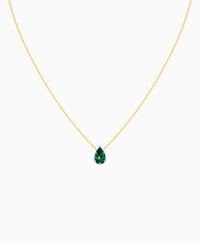 Zambian Lab Emerald / Pear (NS) / 1.5ct