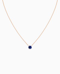 Royal Blue Lab Sapphire / Round / 1ct