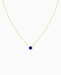 Royal Blue Lab Sapphire / Round / 1ct