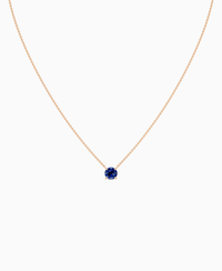 Royal Blue Lab Sapphire / Round / 1ct