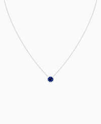Royal Blue Lab Sapphire / Round / 1ct